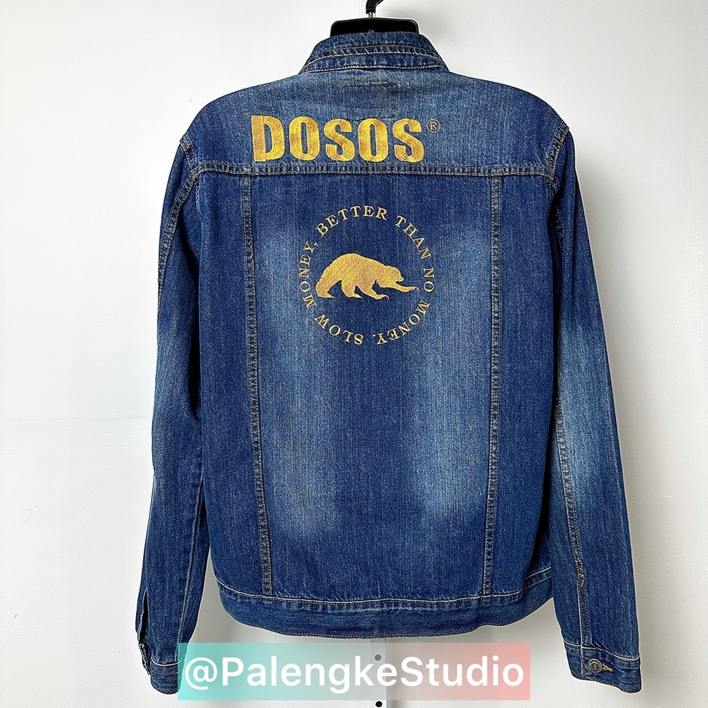 Custom Embroidered DOSOS Jean Jacket - Picture 2 of 2